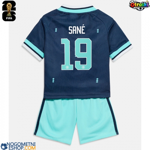 Otroški Nogometni dresi Nemčija Leroy Sane #19 Gostujoči SP 2026 Kratek Rokav (+ Kratke hlače)